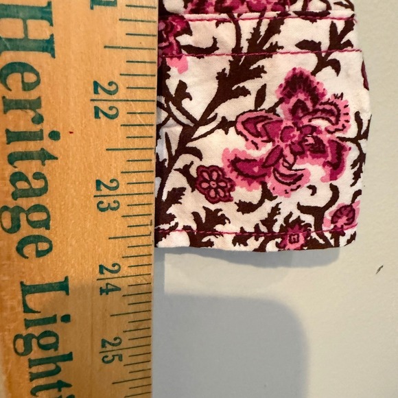 Cowgirl Hardware Floral‎ Pearl Snap Western Shirt Women's L Pink Brown Festival - Picture 12 of 13